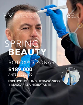Toxina 3 zonas + Peeling ultrasónico + Máscara