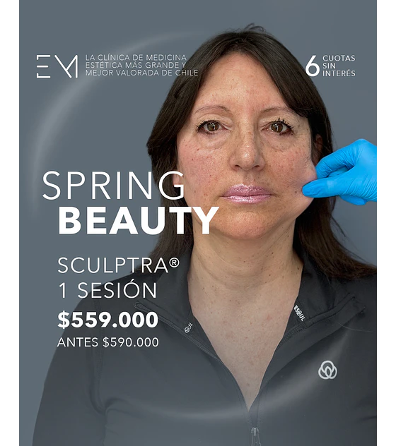 1 Sesión tratamiento antienvejecimiento Sculptra®