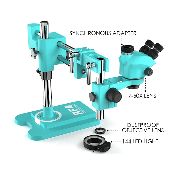 Microscopio trinocular 0.7 - 5.0x 5