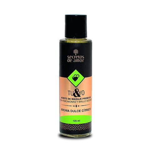 Aceite de masaje Tu & Yo Dulce Cítrico
