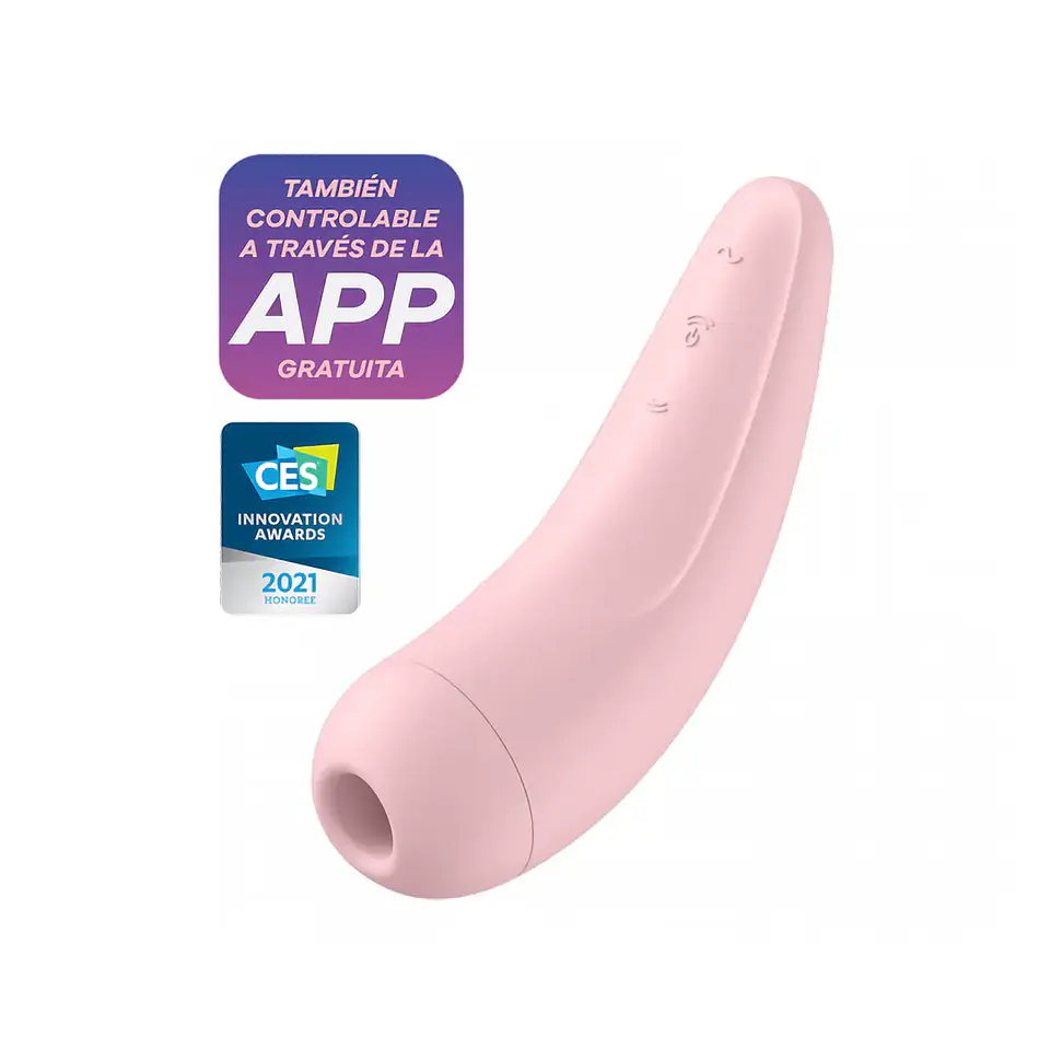 Vibrador c/ pulso de aire Satisfyer Curvy 2 + 1