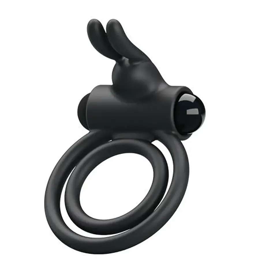 Anillo Vibrador Doble c/Conejo 1