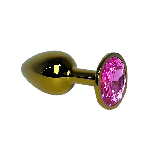 Plug Anal Metalizado Joya Rosado S
