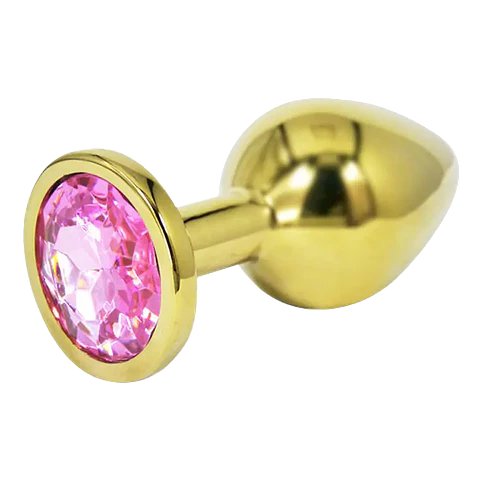 Plug Anal Metalizado Joya Rosado M