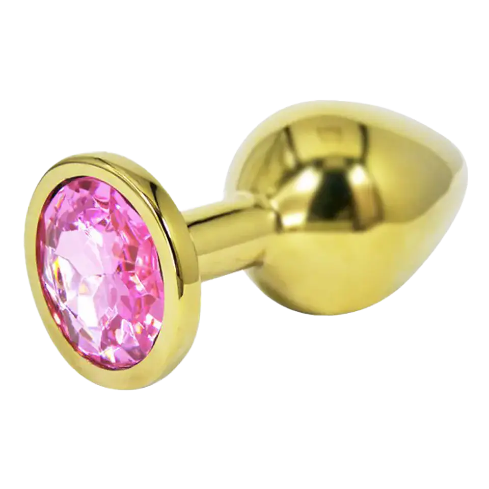 Plug Anal Metalizado Joya Rosado M 1