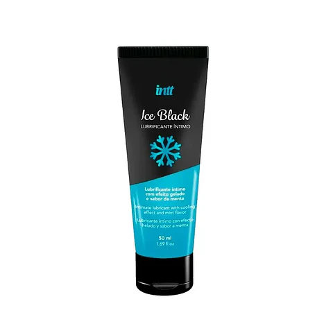 Lubricante INTT Ice Black Sabor Menta Extrafuerte – 50 ml