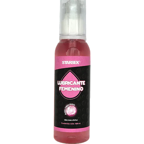 Lubricante Femenino Starsex Frutilla con Ácido Hialurónico 100 ml