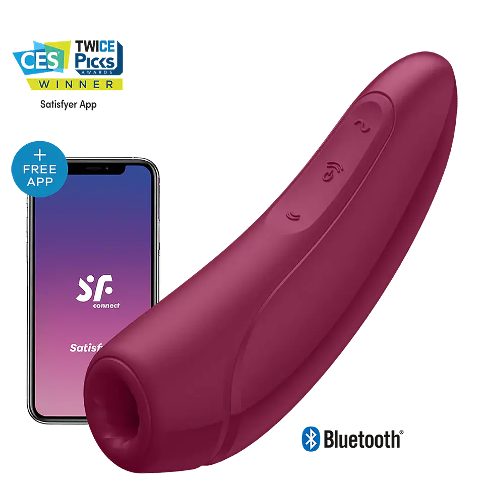 Satisfyer c/ pulso de aire Curvy 1 + 1