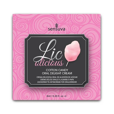 Licolicious Crema Comestible Para el Sexo Oral - Algodón de Azúcar 6 ml