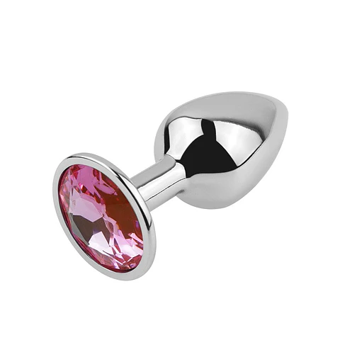 Plug Anal de Acero Joya Rosada S