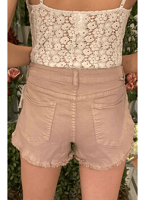 Short Jeans Rosa Palo Botones Con etiqueta Billabong