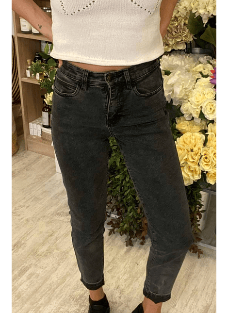 Pantalones Jeans Negros Rectos Talla 36 Opposite 