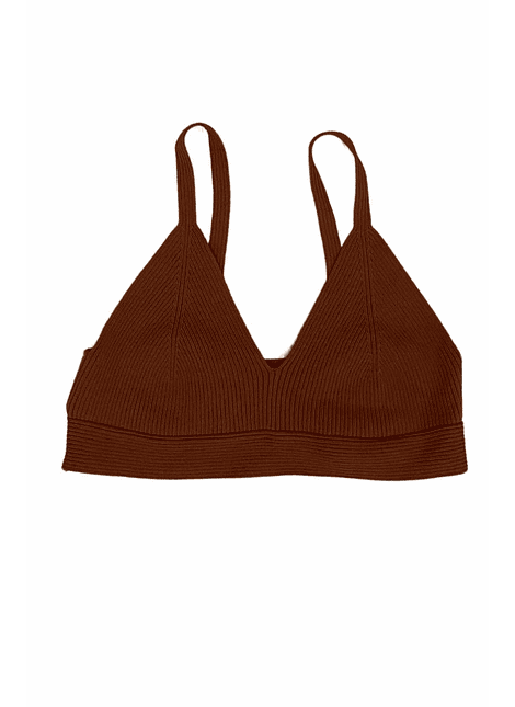 Bralet Camel Punto Nuevo Talla S Zara 