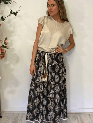 Pollera Diseños Amarras Talla M Zara