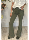 Pantalones Jeans Verde Musgo Flare Talla 38 EU