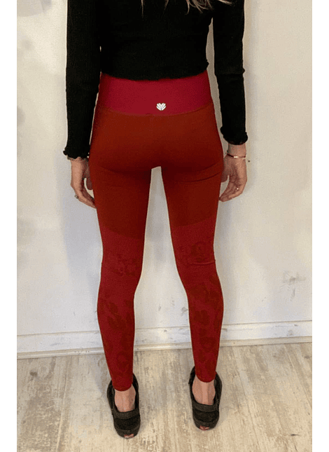 Leggins Rojo Print Talla S Forever 21