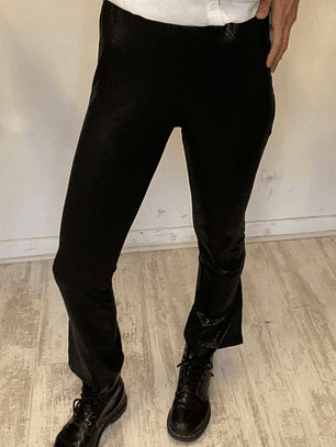 Pantalones Pata Negros Efecto Piel Cocodrilo Talla S Oh María 