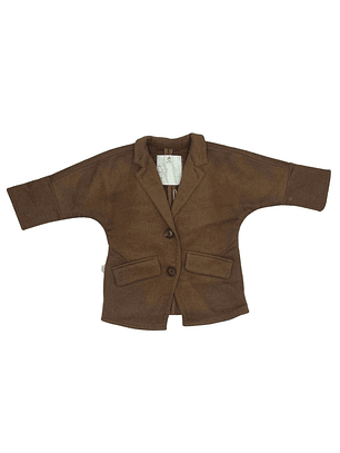 Chaqueta Abrigo  Lana Café 12 Meses Hush Puppies Con Etiqueta