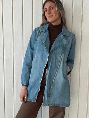 Chaqueta Jeans Midi Cierre Con etiqueta Talla S Caterpillar