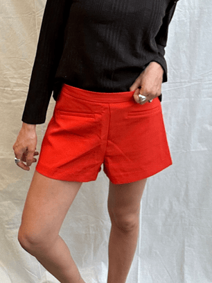 Short Rojo Sastre Talla M Madeira