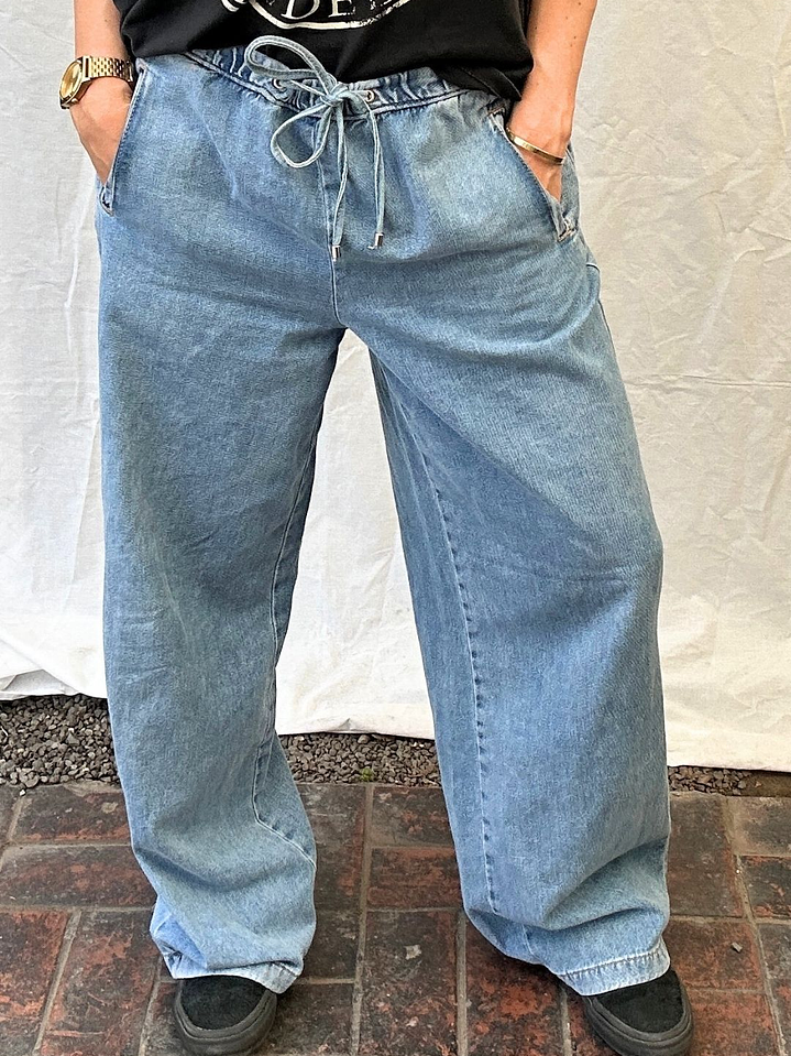 Pantalones Jeans Anchos Con etiqueta Talla 38 Zara 2