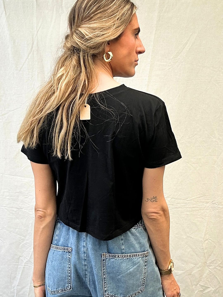 Polera Negra Siempre Happy Nunca Unhappy Talla S Generation Me 3