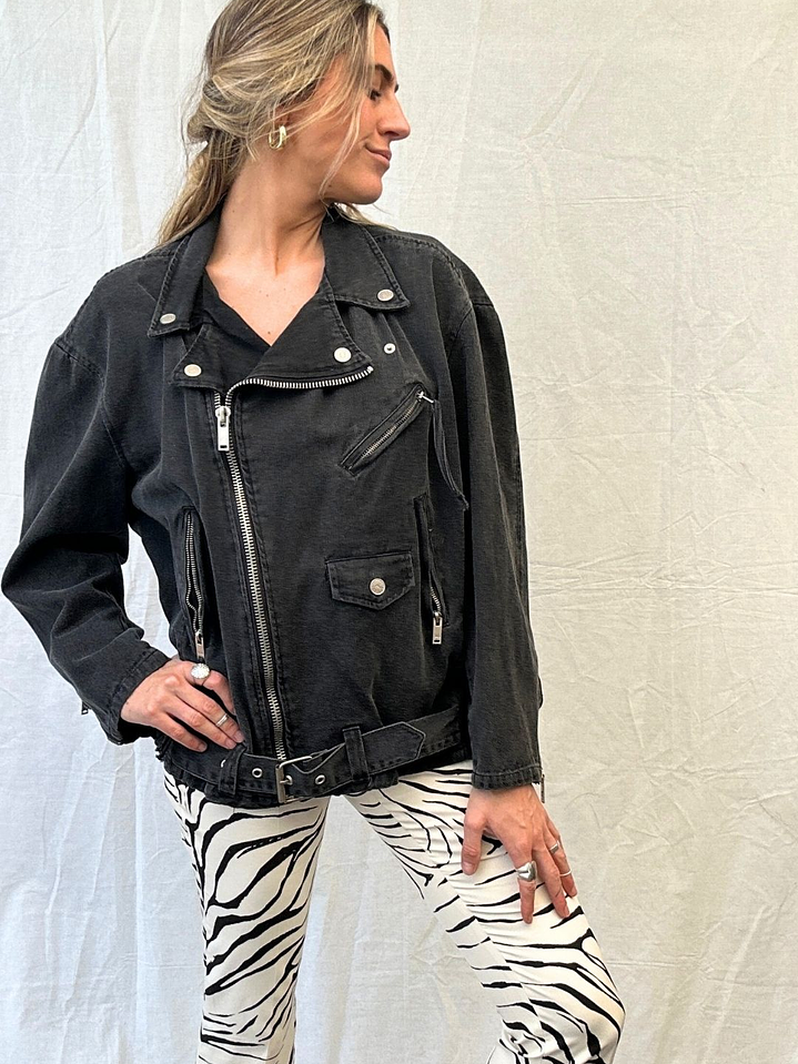 Chaqueta Jeans Aviadora Bolsillos Talla L Lolita Pocket 3