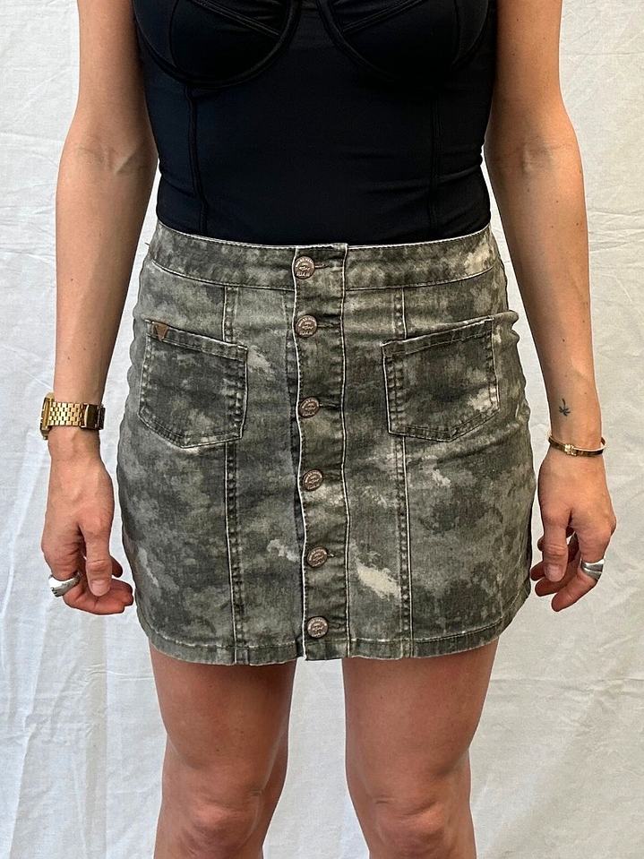 Mini Militar Botones Centrales Talla XS Maui  2