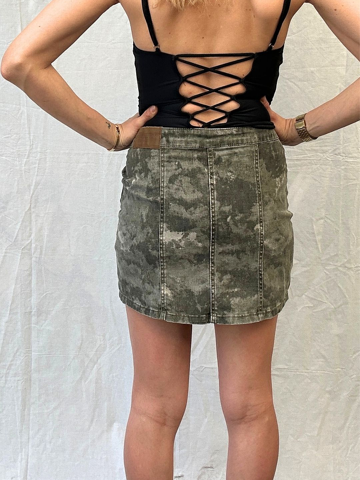 Mini Militar Botones Centrales Talla XS Maui  3