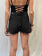 Short Mini Jeans Negra Talla 34 Zara - thumbnail 3