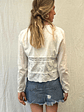 Blusa Abierta Amarras Blanca Talla L Zara - thumbnail 2