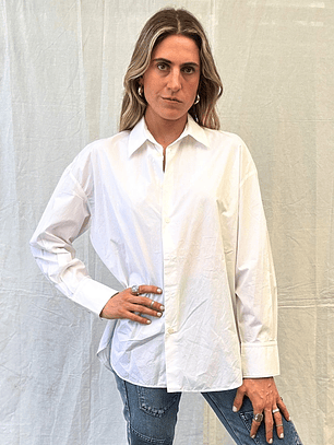 Blusa Blanca Espalda Cruzada Talla M Zara 