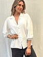 Blusa Blanca Mangas En Globo The Brand - Miniatura 1