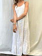 Vestido Blanco Lino Made In Italy  - Miniatura 3
