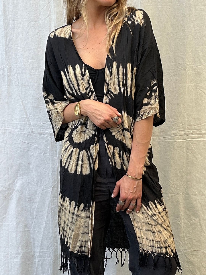 Kimono Caracola Terminación en Flecos  4