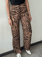 Pantalones Satinados Cebra Café Talla 34 Zara - thumbnail 2