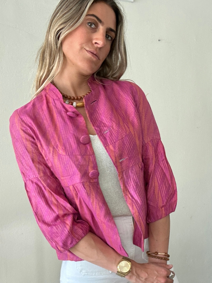 Tapadito Fucsia Costuras En Naranjo Talla S Rapsodia 1