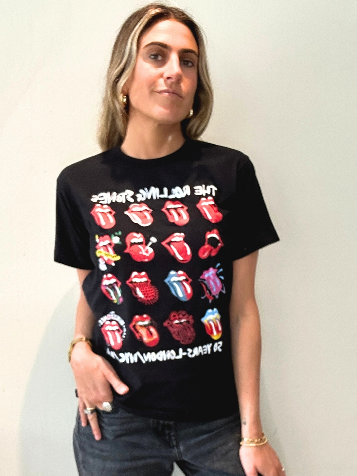 Polera Manga Corta Bocas Rolling Stone Talla S EIKEEL 3