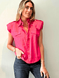 Blusa Hombreras Fucsia Con Etiqueta Neutro - thumbnail 3