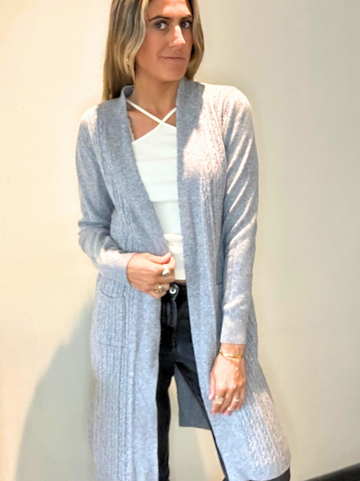 Chaleco Abierto Gris  1