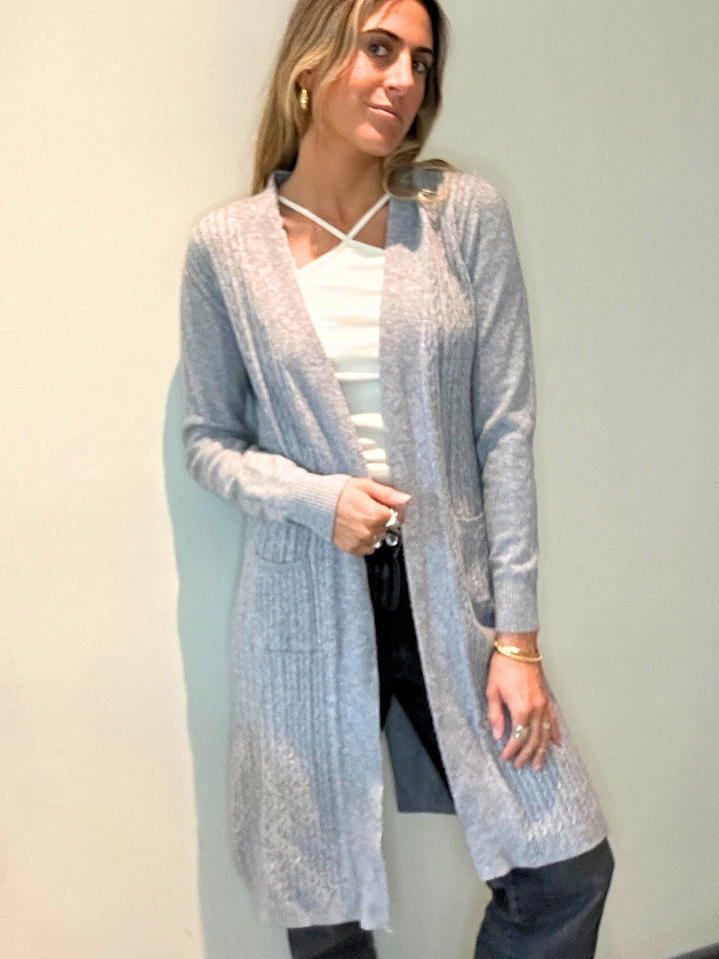 Chaleco Abierto Gris  3