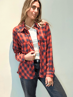 Blusa o Sobrecamisa Cuadrille Talla S Free People 