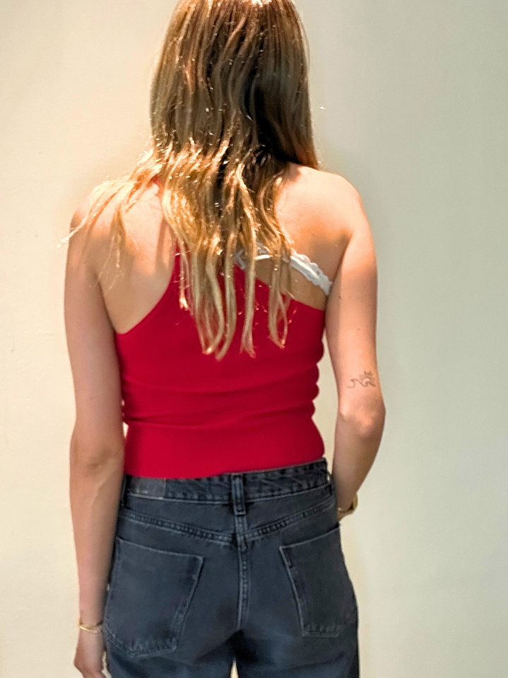 Top Una Manga Roja Talla M Americanino  2