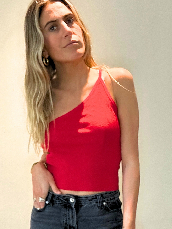 Top Una Manga Roja Talla M Americanino  1