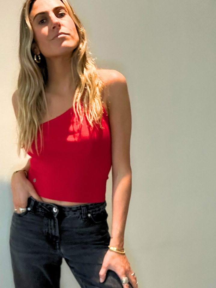 Top Una Manga Roja Talla M Americanino  3