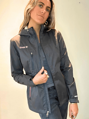 Cortaviento Gris Marengo Con Capucha Talla S Kivul