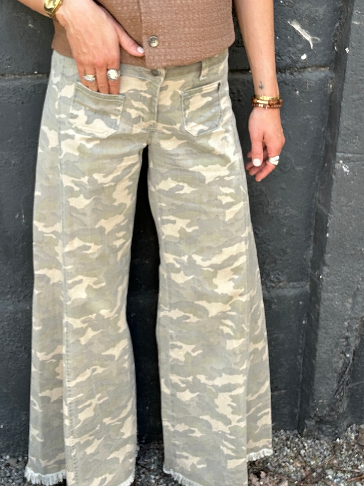 Pantalones Jeans Militar Palazzo Talla 36 Lolita Pocket 4