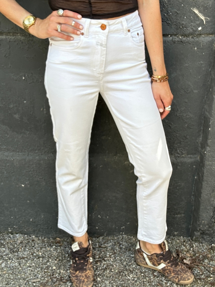 Pantalones Jeans Blancos Rectos Talla 36 Closed 1