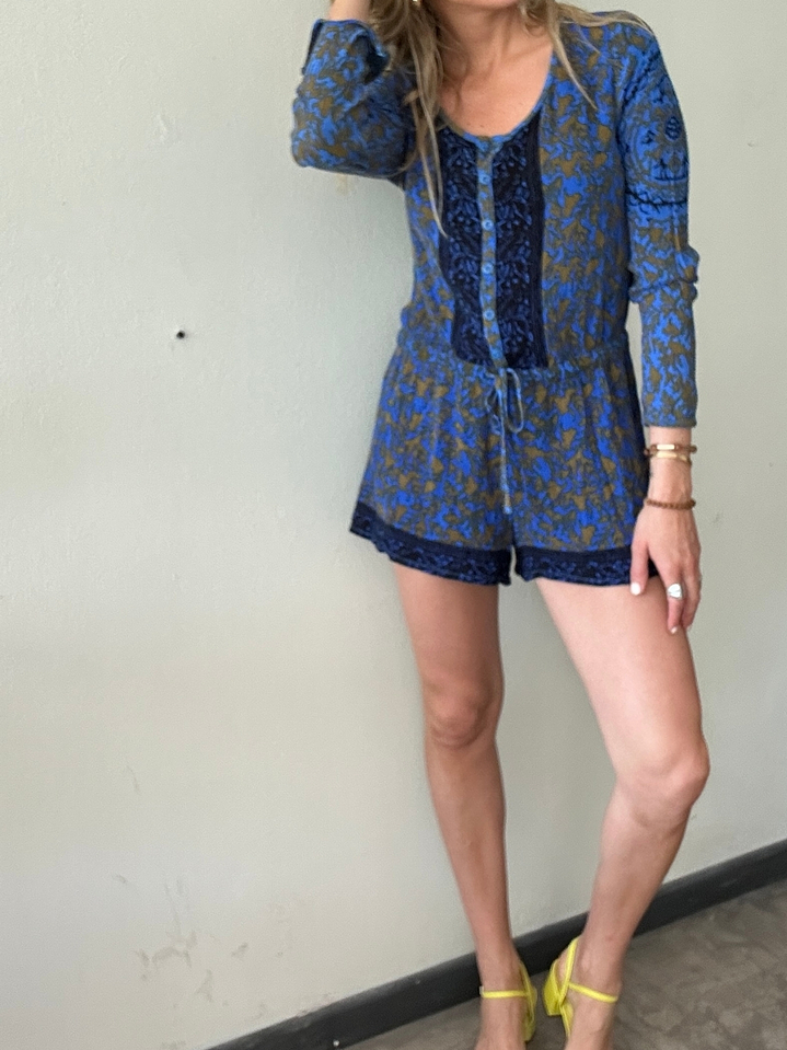 Enterito Short Azul Indi Talla XS Free People 1