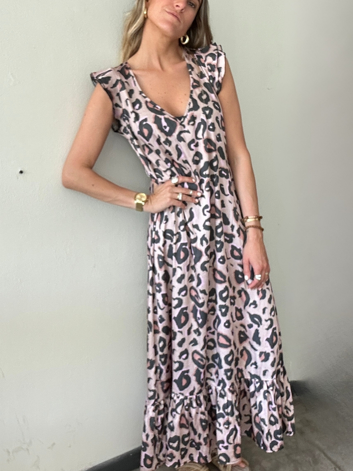 Vestido Cheeta Terminación Vuelo Milagro No Santo 1